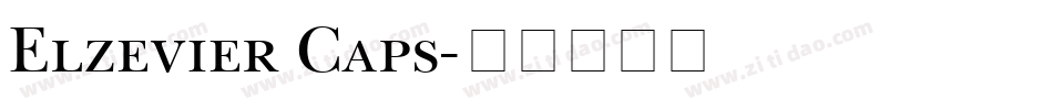 Elzevier Caps字体转换